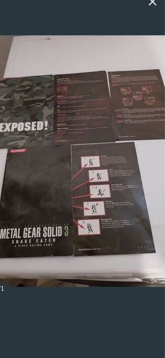 Folheto Metal Gear Solid 3 Ps2