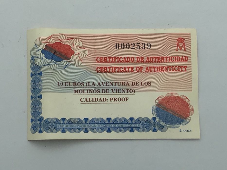 срібна пам’ятна монета 10 євро «Дон Кіхот» Іспанія, 2005 р.