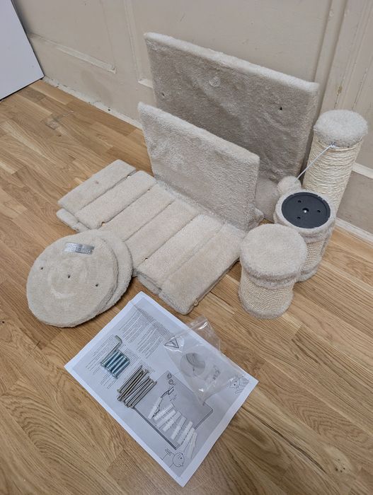 Kerbl Pet Ścianka Wspinaczkowa Matterhorn Beżowa 6 elementów Drapak