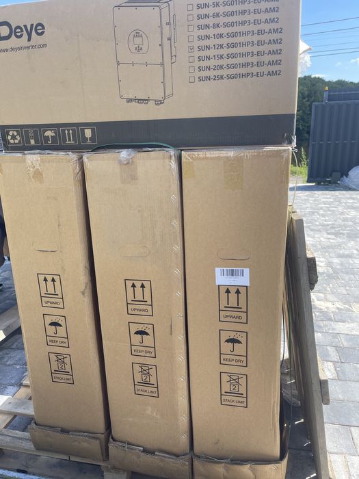 Акумулятори, Інвертори Deye 8; 12 ; 15  Квт! УСТАНОВКА!