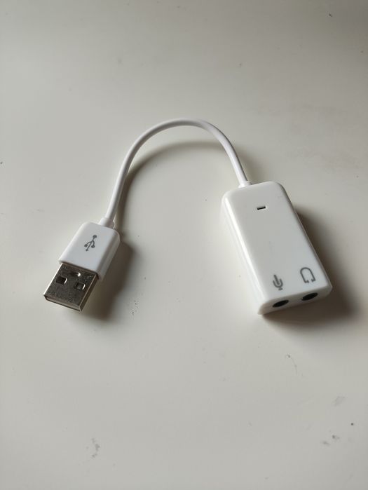 Adaptador usb para jack fone e microfone
