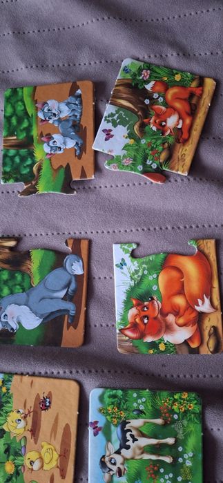 Пазли для маленьких, перші пазл, мама і малиши, де чия мамаи, звірі, ж