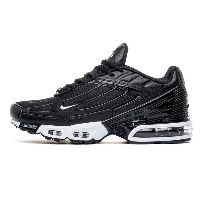 Мужские кроссовки Nike Air Max TN Plus 3 Leather Black&White. 41-45