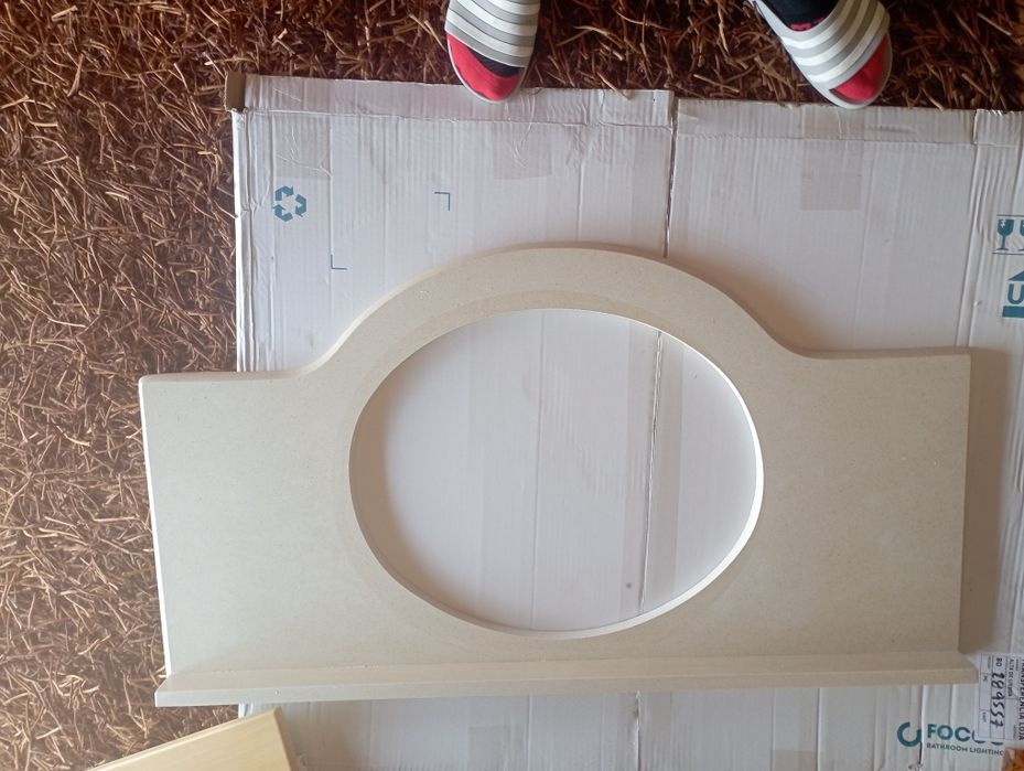 Pedra moleanos + lavatório para casas de banho 105 cm