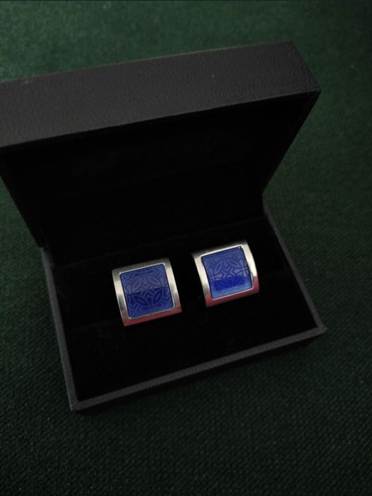 Spinki do mankietów niebieskie