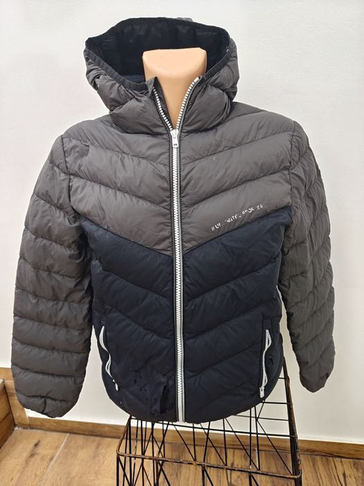 Kurtka puchowa z kapturem down jacket sporty warm