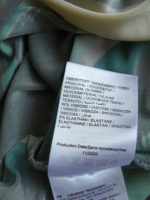Ulla Popken bluzka koszula 52 54 geometryczny wzór 140cm pachy wiskoza