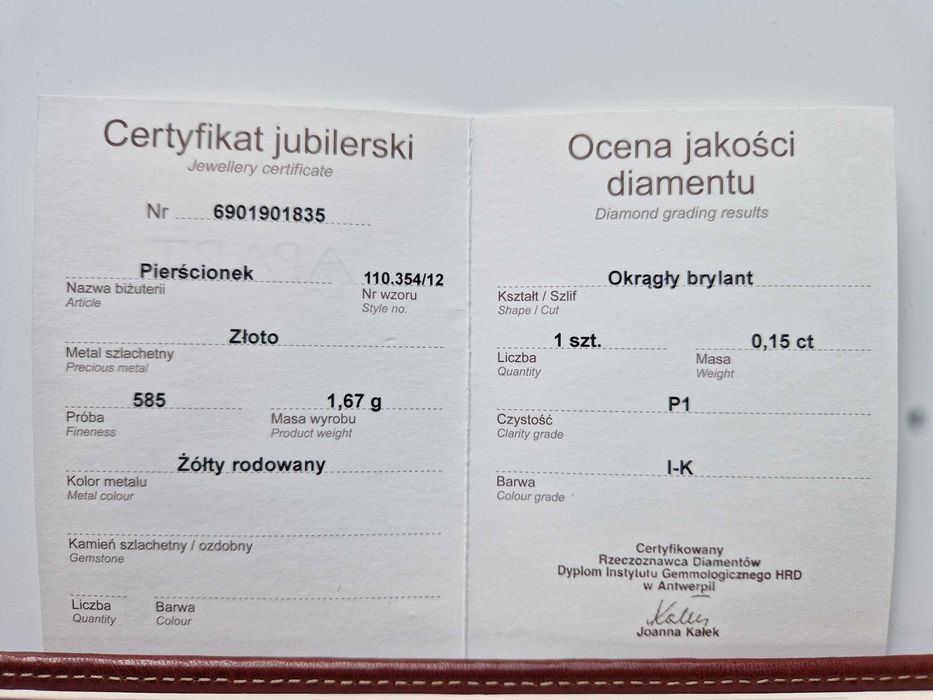 Pierścionek z brylantem na wszelkie okazje