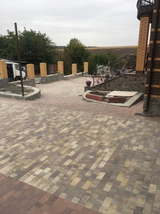 Укладка тротуарной плитки, водоотвод, геодезия, благоустройство