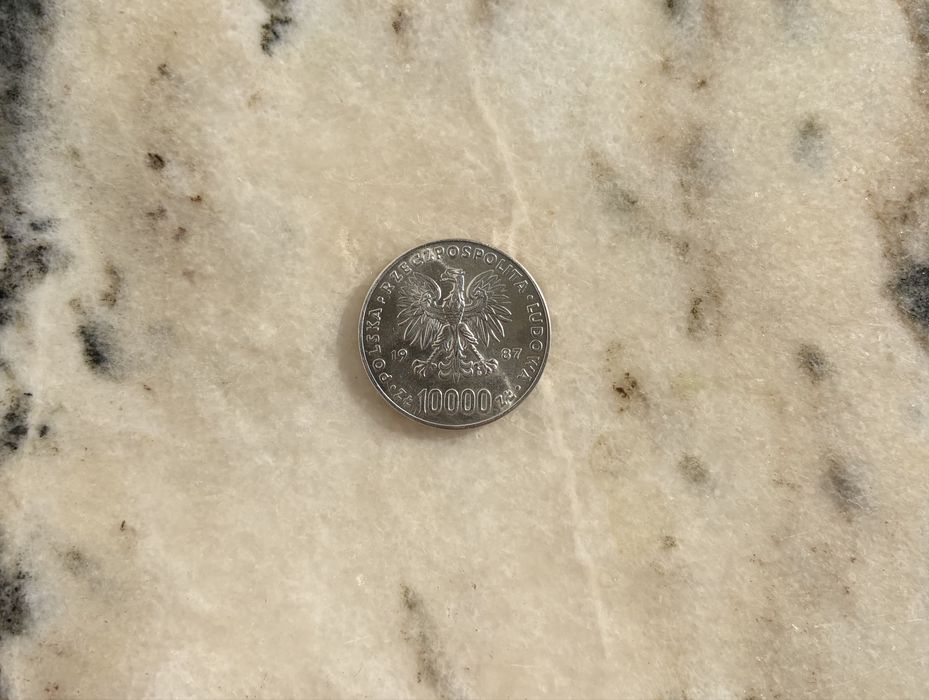 Moneta 10 000 złotych Jan Paweł II 1987 rok