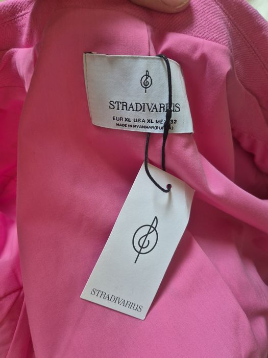 Marynarka żakiet różowa nowa elegancka wygodna do pracy pink jacket ja