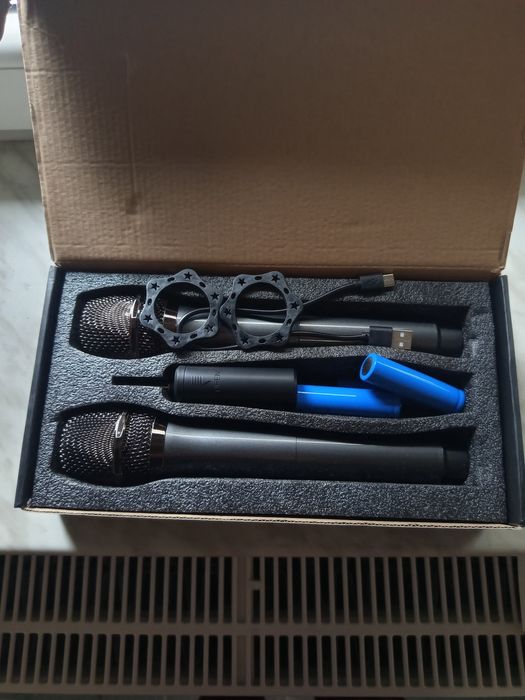 Zestaw 2 Mikrofonów Bezprzewodowych UHF + Akumulatory | Karaoke, Event