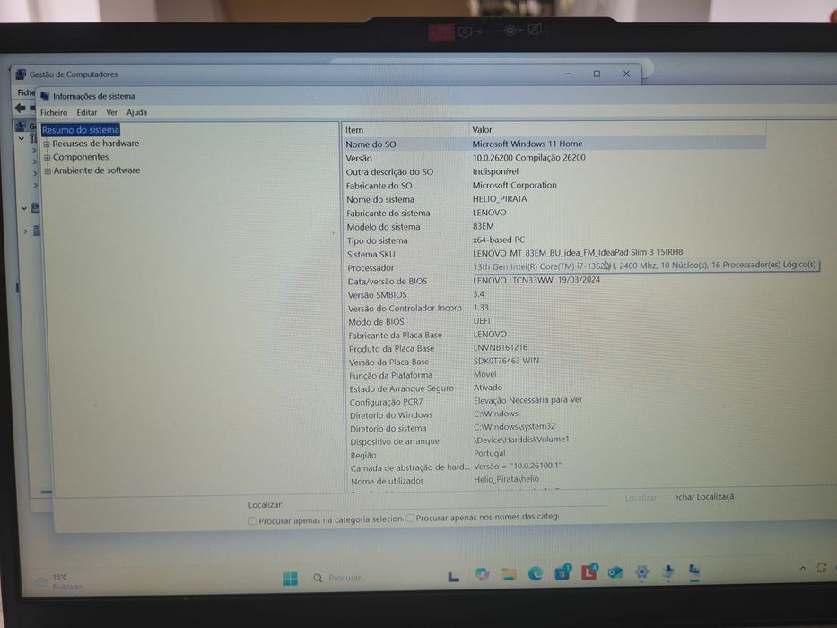 Computador Lenovo