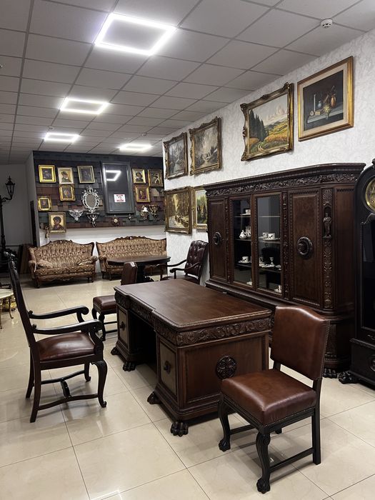 Кабінет Шафа  Письмовий Стіл Крісло Два Стільца1910 р.Німеччина