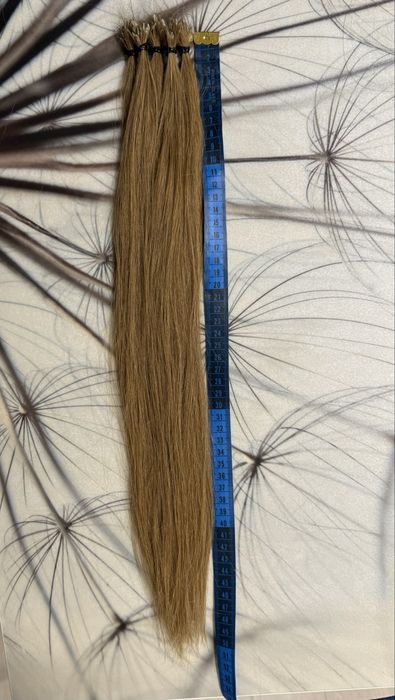 Волосся б/у для нарощування 43 грама 50см + в подарунок волосся