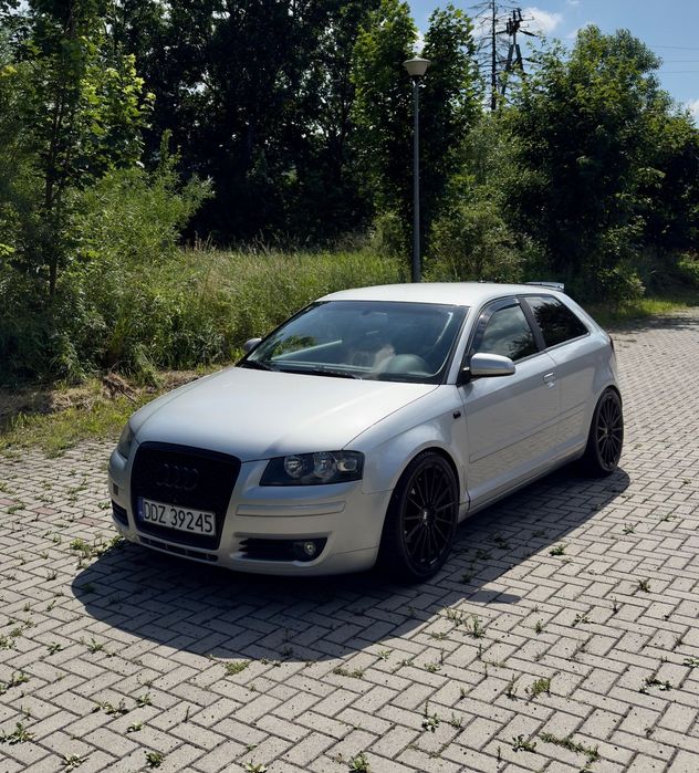 Audi A3 3-drzwiowe Audi A3 8P 1.6 FSI 115KM – 2007, S-line, obniżony, hak