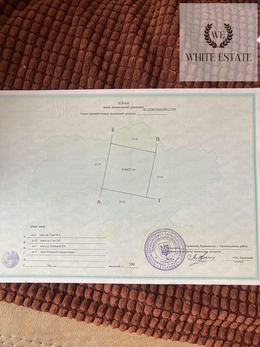 Продаж земельної ділянки с. Біла по вул. Лісова