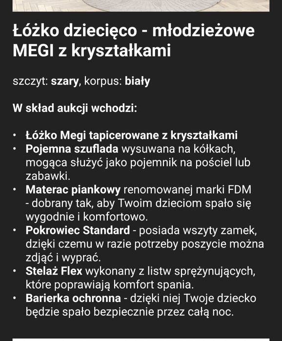Łóżko dziecięce 200x90
