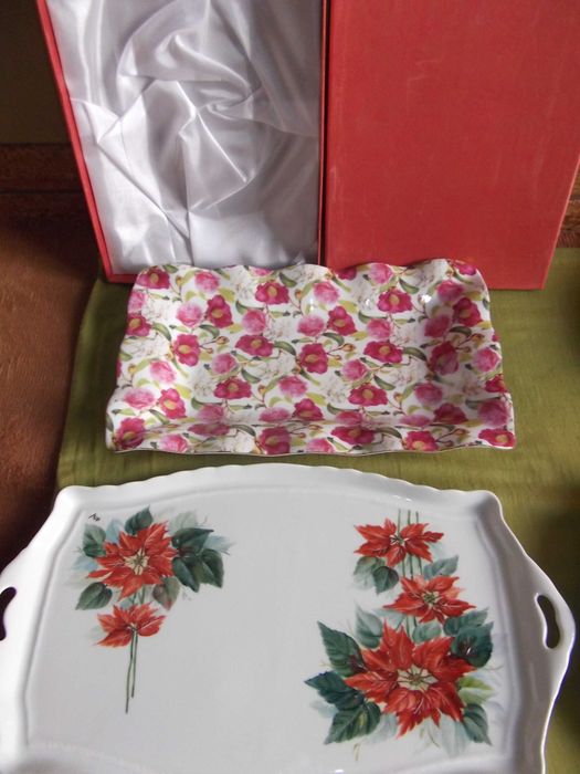 Rectangular porcelain platters