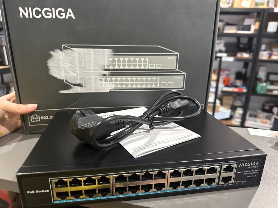 24-portowy przelacznik PoE