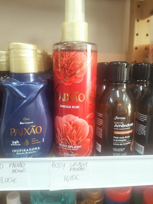 Loção hidratante e óleo Corporal Paixão