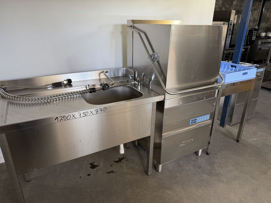 Maquina de lavar industrial mais linha de lavagem