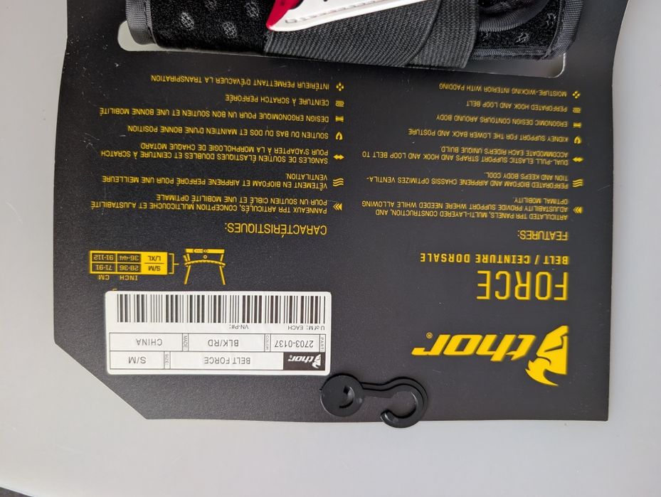 Cinta lombar para motos de enduro da marca THOR