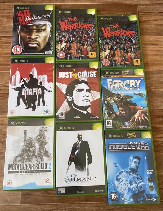 Диски на XBOX: FIFA 19, Splatterhouse Castlevania Mortal Kombat Tekken Evil Dead, Silent Hill, Dino Crisis, FarCry Red Alert 3, Hitman Mafia AFRO