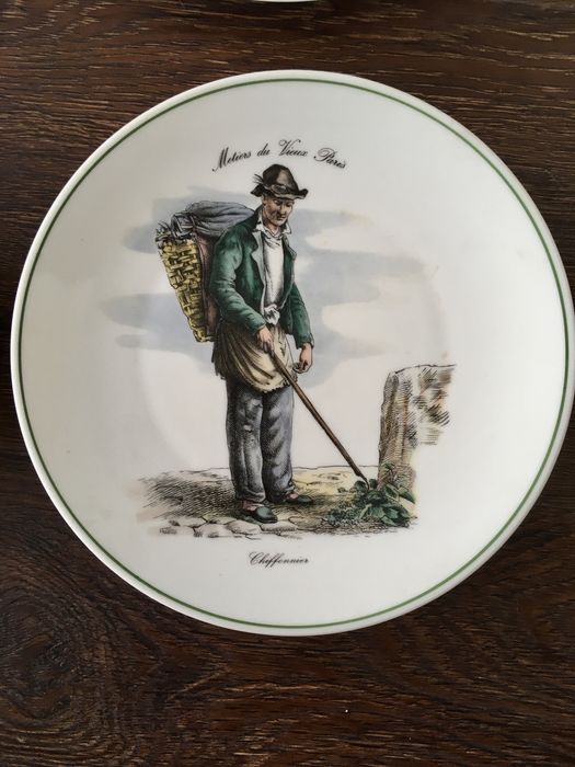 6 Pratos antigos decorativos Porcelana Chauvigny
