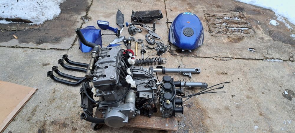 Двигатель Kawasaki ZZR 600, вилка, колеса