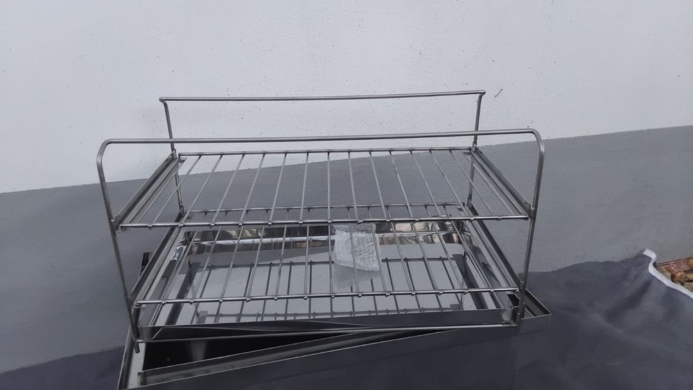 Коптильня горячего копчения из нержавеющей стали 1.5 мм