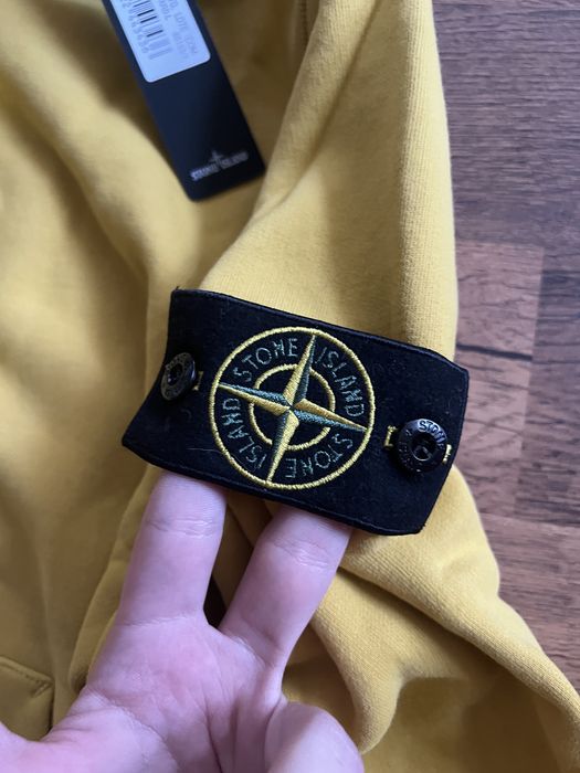 Stone island yellow Brushed Cotton L Original