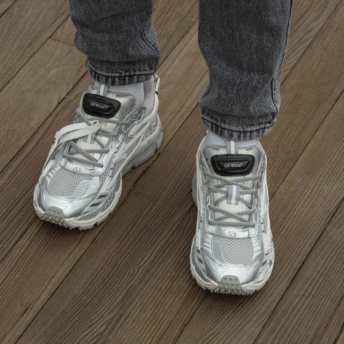 36-45 р кросівки Off-White Be Right Silver Grey