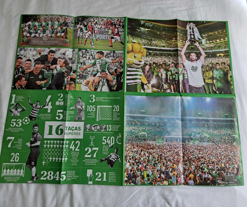 Poster Gigante - Sporting CP - Vencedor da Taça de Portugal 2014/2015