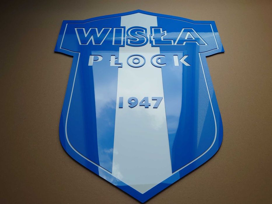 Wisła Płock herb na ścianę do pokoju salonu dla fana klubu 95cm