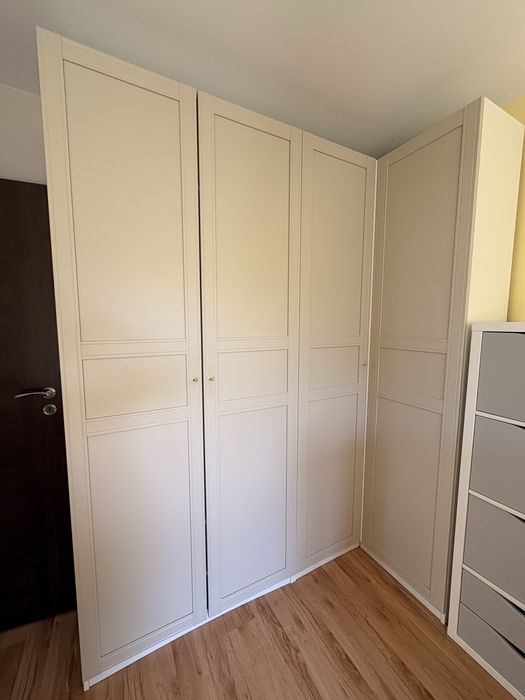 ikea szafa jasnobeżowa pax flisberget