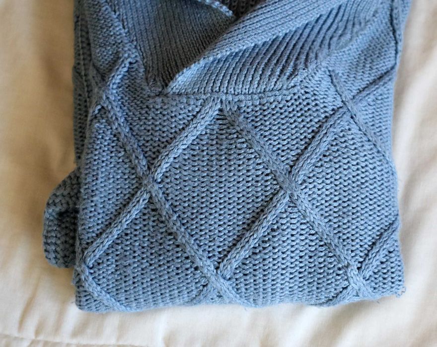 Camisola malha cor azul tamanho M