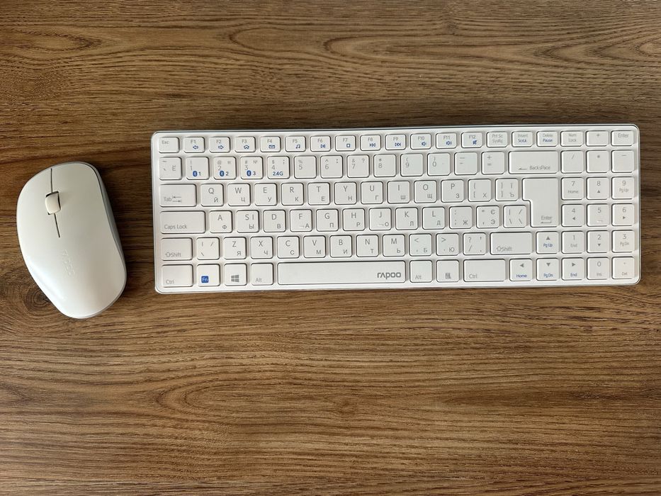 Rapoo бездротова клавіатура і миша Bluetooth, комплект E9100M + M200 (не Logitech, A4Tech, HP), б/в