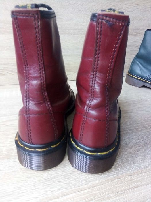Martens 1460, made in england, cherry red
