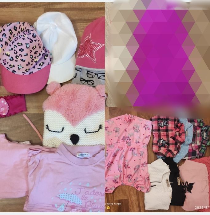 Duża paczka ubrań dla dziewczynki