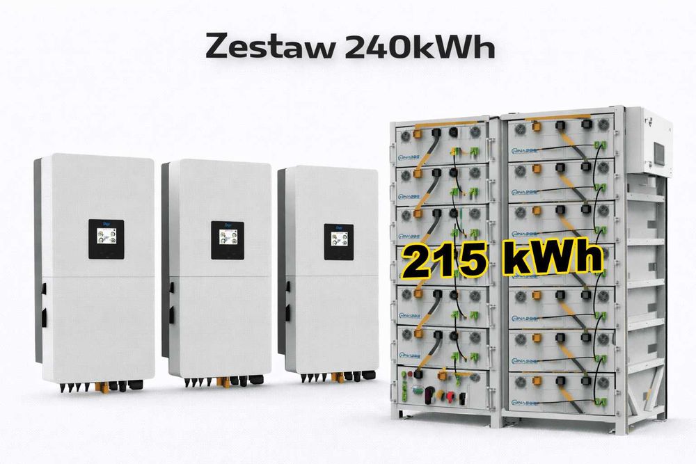 Zestaw Magazyn + Inwerter HV (240 kW + 215 kWh)