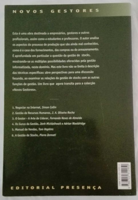 Livro A Gestão de Stocks
