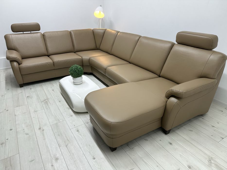Шкіряний кутовий диван з Європи