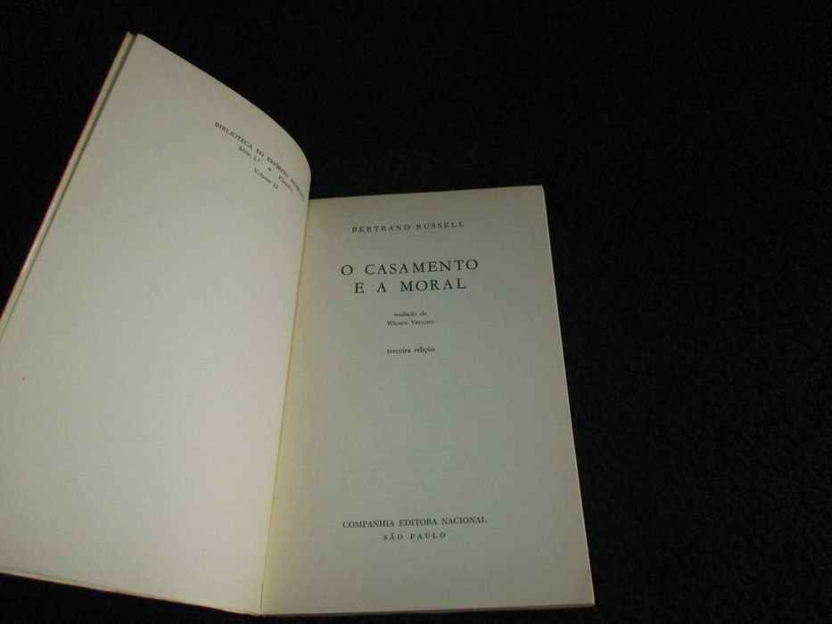 Livro O Casamento e a Moral Bertrand Russell