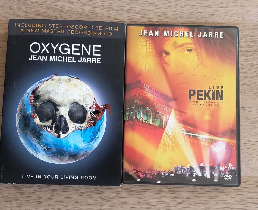 Jean Michelle Jarre Live a Pekin  DVD & Oxygene Live In Your Living Room  DVD 3D/2D + CD   STAN SUPER     WYSYŁKA GRATIS