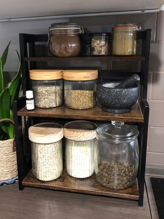 Organizer Na Blat Na Kawę Przyprawy Regał Kuchenny Stojak Do Kuchni ła