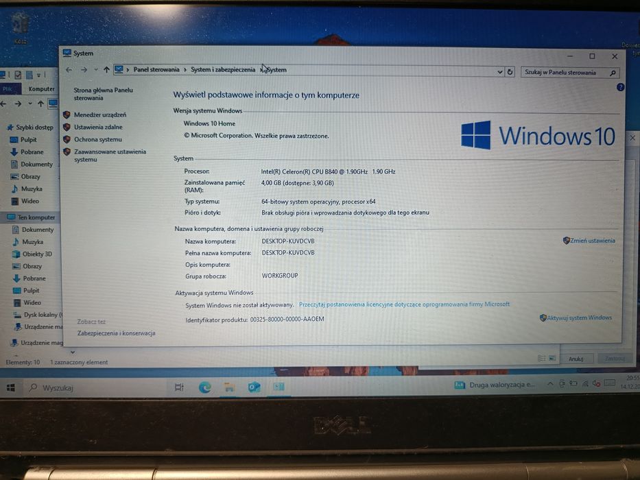 Laptop Dell latitude 5420
