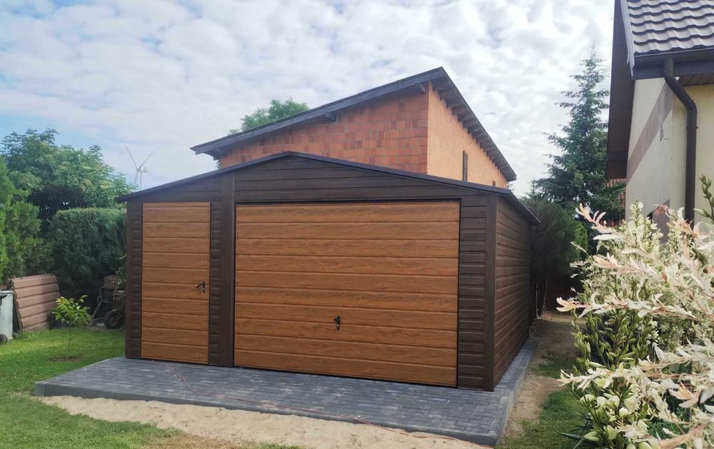 garaż blaszany 4,5x6, 5x5, 4x5, drewnopodobny, hale, wiaty blaszane