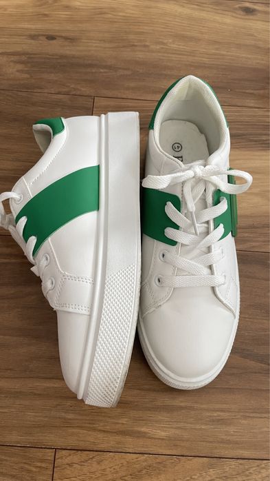 Buty zielono biale 41