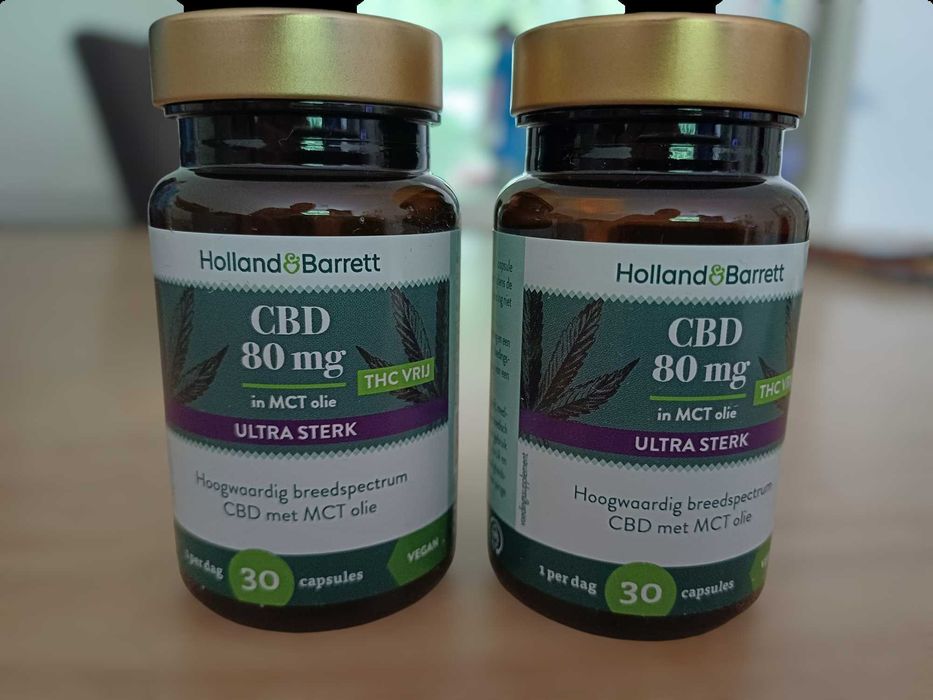 Holland & Barrett CBD 80mg MCT Ultra Sterk 30 Caps